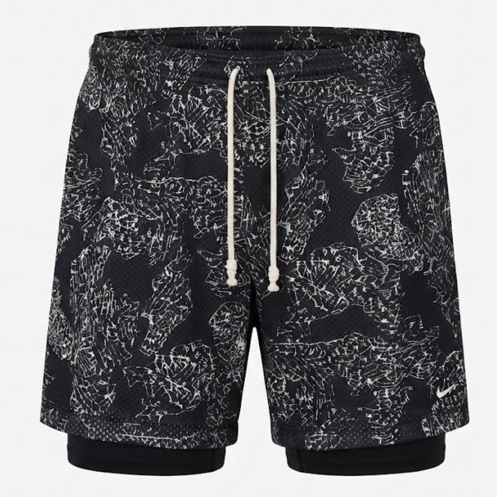 NEW Nike Mens XXL 2XL Black Reversible Basketball Shorts Loose Fit - CJ